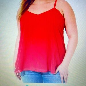 Torrid - Sophie red chiffon camisole
